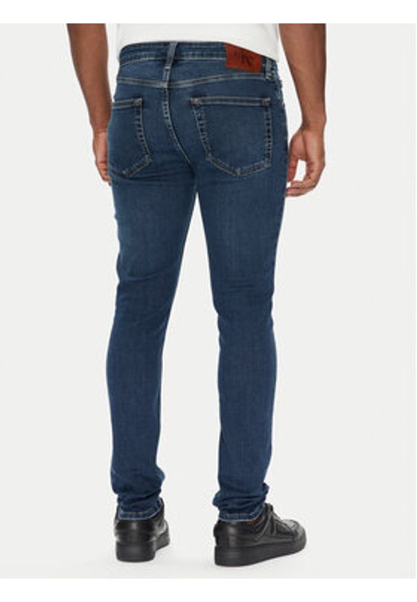 Calvin Klein Jeans Jeansy LV04RB720G Granatowy Skinny Fit. Kolor: niebieski
