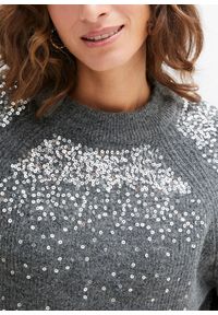 bonprix - Sweter z cekinami. Kolor: szary #3