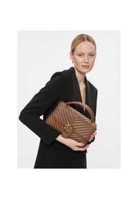 Pinko - Torebka PINKO. Kolor: brązowy #1