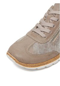 Rieker Półbuty N4221-90 Beżowy. Kolor: beżowy. Materiał: materiał #3