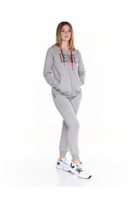 LEONE 1947 APPAREL - Damski dres z kapturem, uniwersytecki. Kolor: szary. Materiał: dresówka. Sport: fitness