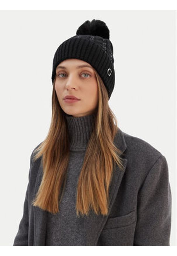 Guess Czapka AW5385 POL01 Czarny. Kolor: czarny. Materiał: akryl