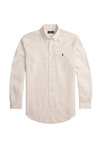 Polo Ralph Lauren Koszula 710B15594006 Beżowy Regular Fit. Typ kołnierza: polo. Kolor: beżowy. Materiał: len #7
