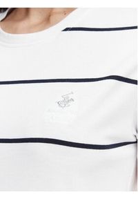 Beverly Hills Polo Club T-Shirt P-SS26W-TS0162 Biały Regular Fit. Typ kołnierza: polo. Kolor: biały. Materiał: bawełna #4