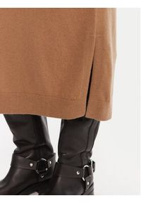 Weekend Max Mara Sukienka dzianinowa Zenith 2525326012 Beżowy Regular Fit. Kolor: beżowy. Materiał: wełna