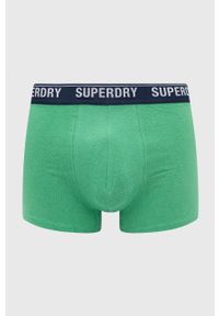 Superdry bokserki (2-pack) męskie kolor zielony. Kolor: zielony. Materiał: bawełna #4
