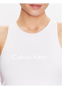 Calvin Klein Performance Top 00GWS3K135 Biały Slim Fit. Kolor: biały. Materiał: syntetyk
