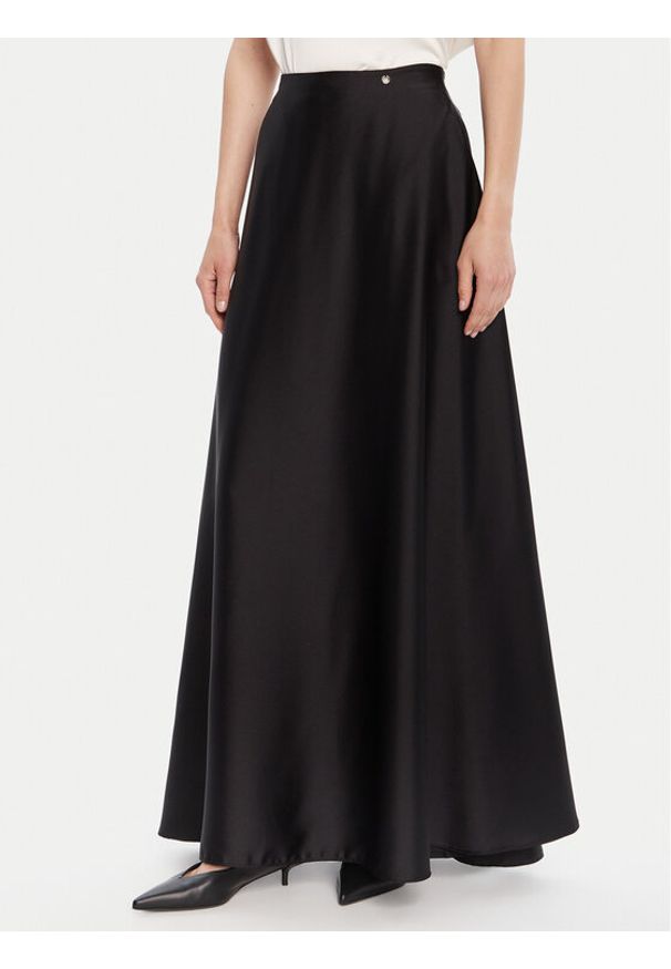 Rinascimento Spódnica trapezowa CFC0125080003 Czarny Regular Fit. Kolor: czarny. Materiał: syntetyk