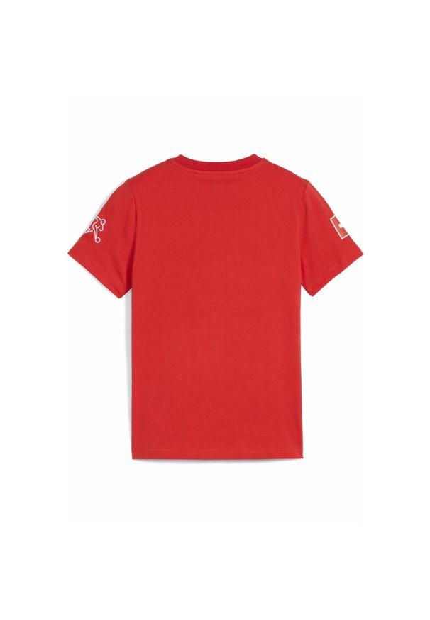 Puma - Młodzieżowa koszulka FtblCulture Szwajcaria PUMA Red White. Kolor: biały, czerwony, wielokolorowy. Sport: piłka nożna