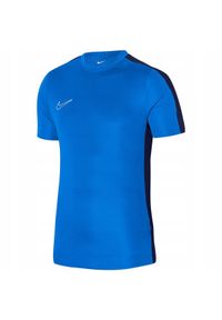 Nike - Męska Koszulka Academy DriFIT. Kolor: niebieski. Sport: turystyka piesza