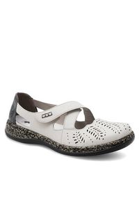 Rieker Półbuty 46375-60 Biały. Kolor: biały. Materiał: skóra #7