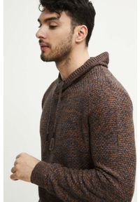medicine - Medicine sweter bawełniany kolor czarny lekki. Kolor: czarny. Materiał: bawełna. Wzór: melanż #3