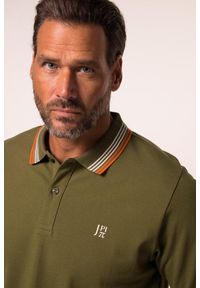 JAY-PI - Męska Koszulka polo FLEXNAMIC® outdoor rękaw 1/2 do roz. 7XL. Typ kołnierza: polo. Kolekcja: plus size. Kolor: zielony. Materiał: bawełna, elastan, materiał