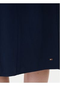 TOMMY HILFIGER - Tommy Hilfiger Sukienka koszulowa WW0WW45802 Granatowy Regular Fit. Kolor: niebieski. Materiał: wiskoza. Typ sukienki: koszulowe #3