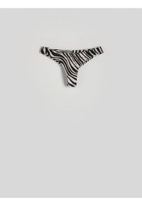 Reserved - Dół od bikini - kremowy. Kolor: kremowy. Materiał: materiał