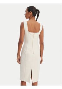 Fracomina Sukienka koktajlowa FR26SD2017W42901 Écru Slim Fit. Materiał: syntetyk. Styl: wizytowy #5