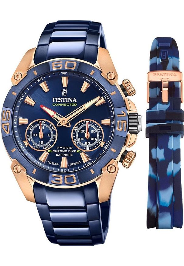 Zegarek Festina Zegarek męski Festina F20549-1 niebieski. Kolor: niebieski