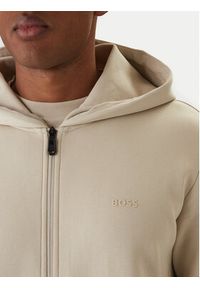 BOSS Bluza Saggy 50555495 Beżowy Regular Fit. Kolor: beżowy. Materiał: bawełna #3
