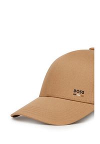 BOSS Czapka z daszkiem Zed 50539428 Beżowy. Kolor: beżowy. Materiał: bawełna, materiał