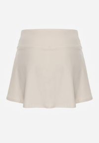 Renee - Białe Tenisowe Spódnico-Spodenki z Elastycznego Materiału Natennia. Okazja: na co dzień. Kolor: biały. Materiał: materiał. Styl: casual, sportowy #2