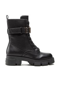 Guess Botki Madox FL8MDX ELE10 Czarny. Kolor: czarny. Materiał: skóra