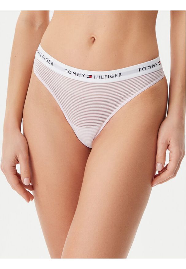 TOMMY HILFIGER - Tommy Hilfiger Komplet 3 par stringów UW0UW05532 Kolorowy. Materiał: syntetyk. Wzór: kolorowy