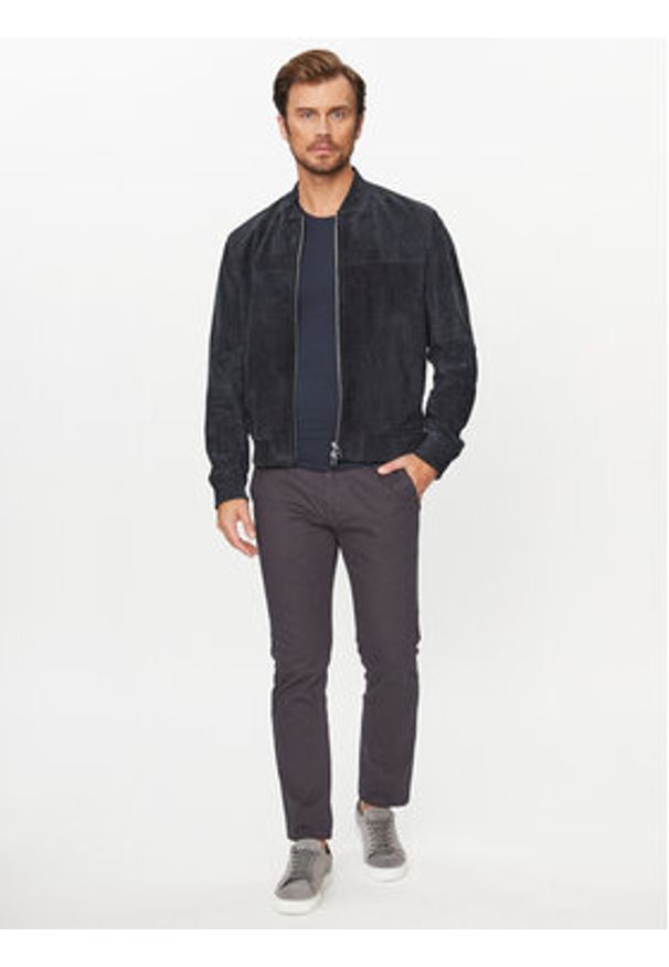 BOSS - Boss Chinosy 50501597 Czarny Slim Fit. Kolor: czarny. Materiał: bawełna