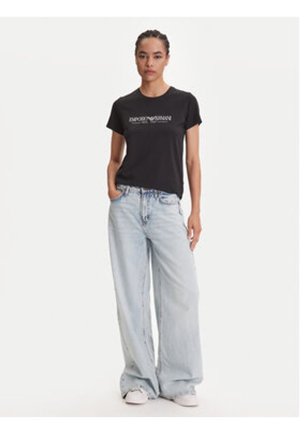 Emporio Armani Underwear T-Shirt EW000408 AF10881 UC001 Czarny Regular Fit. Kolor: czarny. Materiał: bawełna