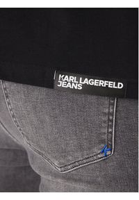 Karl Lagerfeld Jeans T-Shirt A2M17036 Czarny Regular Fit. Kolor: czarny. Materiał: bawełna #4