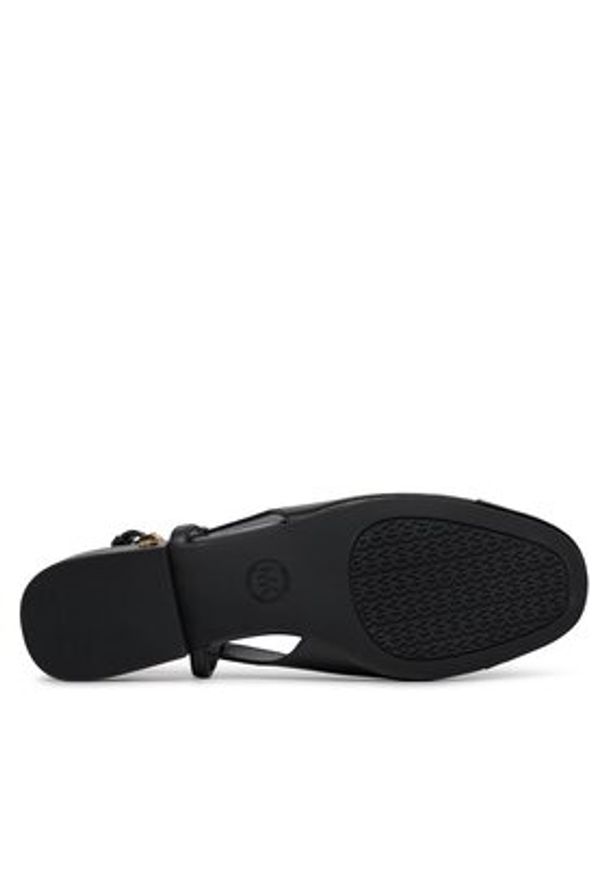 MICHAEL Michael Kors Sandały Perla Flex Sling Flat 40R4PLFP1L Czarny. Kolor: czarny. Materiał: skóra