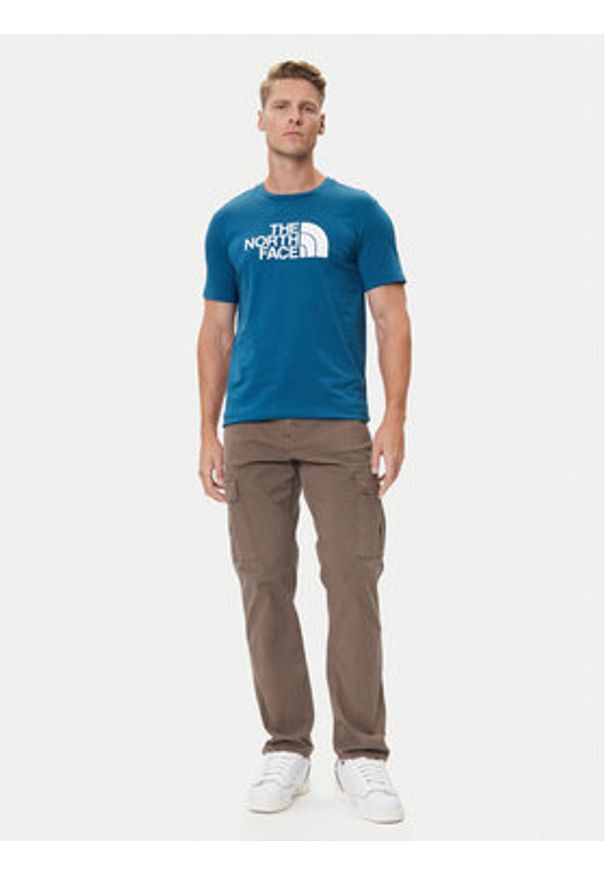 The North Face T-Shirt Easy NF0A8A6C Niebieski Regular Fit. Kolor: niebieski. Materiał: bawełna, syntetyk