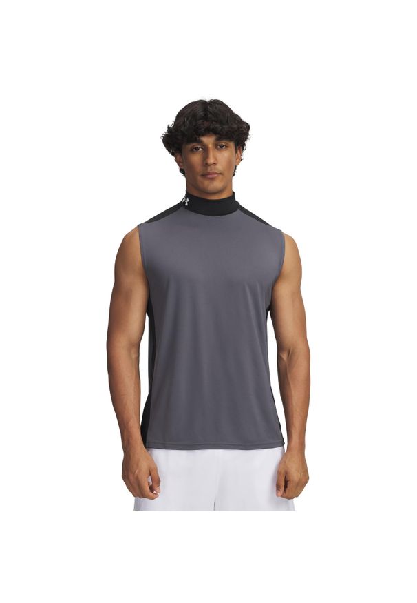 Tank top Under Armour HeatGear Wordmark. Kolor: szary, wielokolorowy, czarny. Długość rękawa: bez rękawów. Styl: sportowy