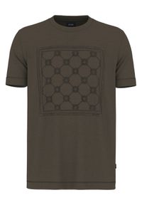 JOOP! T-Shirt 17 JJ-21Bajo 30047429 Brązowy Modern Fit. Kolor: brązowy. Materiał: bawełna