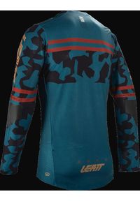 LEATT - Longsleeve rowerowy męski Leatt MTB Gravity 4.0. Kolor: zielony, wielokolorowy, niebieski. Długość rękawa: długi rękaw