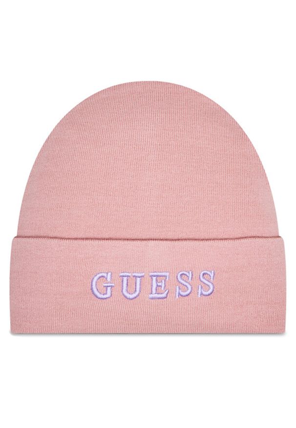 Guess Czapka AW9251 WOL01 Różowy. Kolor: różowy. Materiał: akryl, materiał