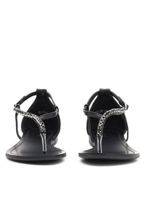 DeeZee Sandały KL-F103-58 Czarny. Kolor: czarny. Materiał: skóra