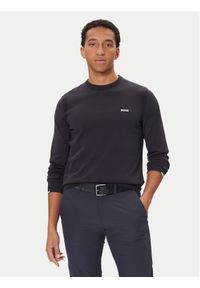 BOSS Sweter K_Ever-X 50541940 Granatowy Regular Fit. Kolor: niebieski. Materiał: bawełna