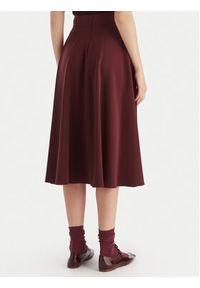Marella Spódnica trapezowa Pina 2523106075 Bordowy Regular Fit. Kolor: czerwony. Materiał: syntetyk #4