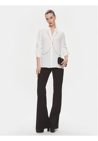 Elisabetta Franchi Koszula CA-022-41E2-V380 Biały Regular Fit. Kolor: biały. Materiał: wiskoza #4