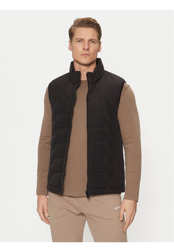 BOSS Bezrękawnik 50529677 Czarny Regular Fit. Kolor: czarny. Materiał: syntetyk. Długość rękawa: bez rękawów