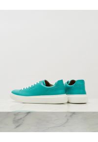 BUSCEMI - Skórzane turkusowe sneakersy. Nosek buta: okrągły. Kolor: zielony. Materiał: skóra #2