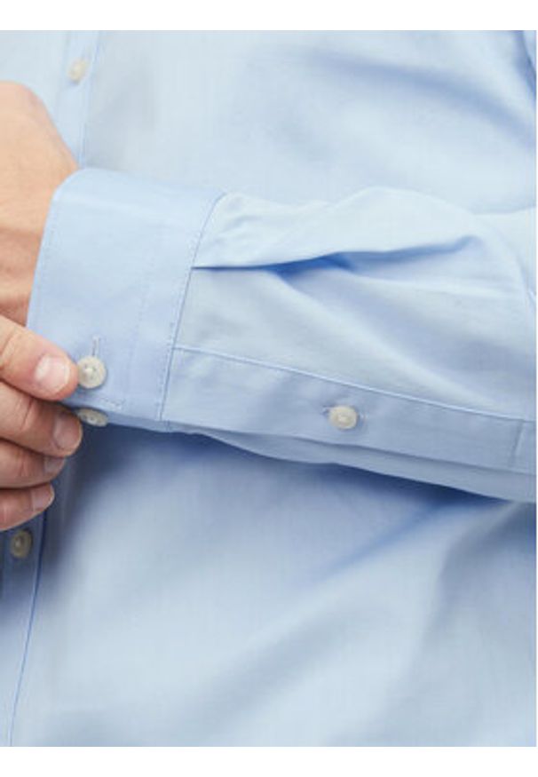 Jack & Jones Koszula 12201905 Błękitny Slim Fit. Kolor: niebieski. Materiał: bawełna