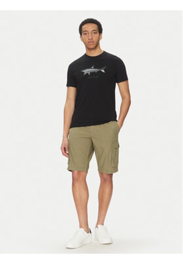 PAUL & SHARK - Paul&Shark T-Shirt 25411071 Czarny Regular Fit. Kolor: czarny. Materiał: bawełna