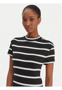 TOMMY HILFIGER - Tommy Hilfiger Sukienka codzienna WW0WW47860 Czarny Slim Fit. Okazja: na co dzień. Kolor: czarny. Materiał: wiskoza. Typ sukienki: proste. Styl: casual #5