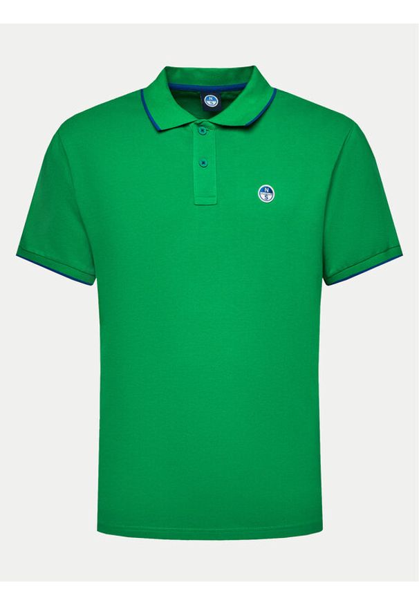 North Sails Polo 692452 Zielony Regular Fit. Typ kołnierza: polo. Kolor: zielony. Materiał: bawełna