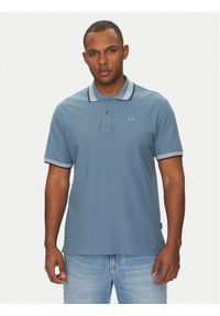 Blend Polo 20717916 Niebieski Regular Fit. Typ kołnierza: polo. Kolor: niebieski. Materiał: bawełna
