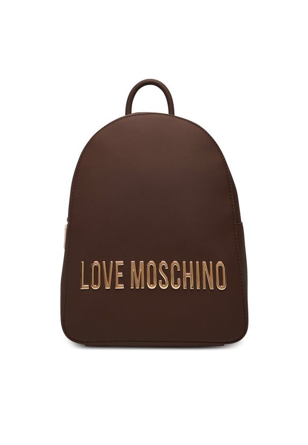 Love Moschino - Plecak LOVE MOSCHINO. Kolor: brązowy