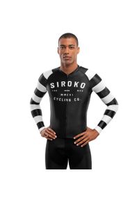 SIROKO - Męska koszulka rowerowa z krótkim rękawem Kolarstwo Siroko M2 Summit. Kolor: czarny, wielokolorowy, biały. Długość rękawa: krótki rękaw. Długość: krótkie. Sport: kolarstwo