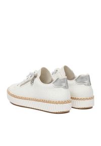 Rieker Tenisówki M2940-80 Biały. Kolor: biały. Materiał: materiał #5