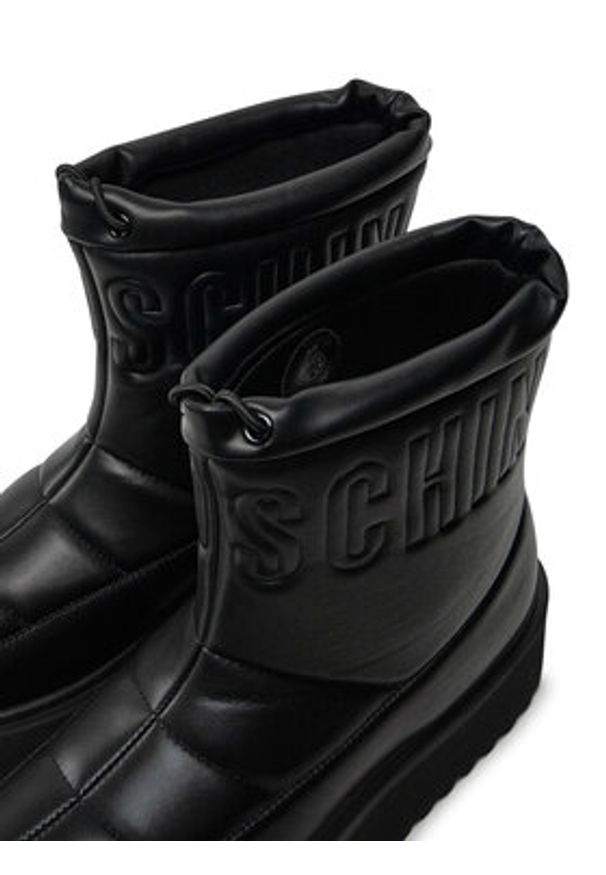 Love Moschino - LOVE MOSCHINO Botki JA24266I0LIE0000 Czarny. Kolor: czarny. Materiał: materiał